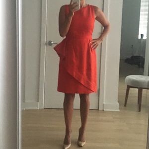 Red Linen J.Crew Collection Dress